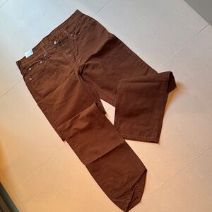 Levi Brown Straight-Leg Jeans